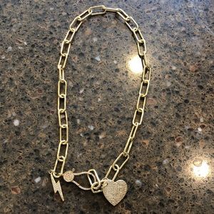 Necklace with charms- not real gold